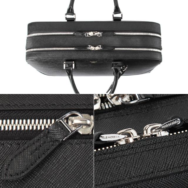 商品レビューで+5%｜ペッレモルビダ キャピターノ ビジネスバッグ ブリーフケース PELLE MORBIDA PMO-CA014A メンズ ブランド 2WAY 2室 本革 B4ファイル 底鋲 自立_4