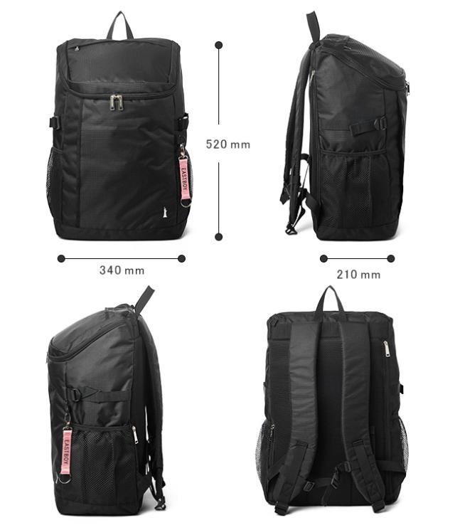 商品レビューで+5%｜イーストボーイ リュック 30L スクエア ボックス型