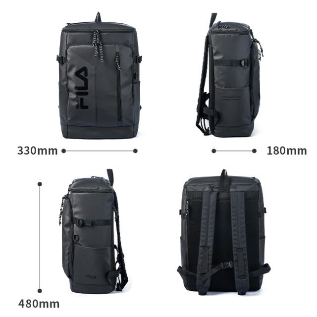 商品レビューで+5%｜FILA フィラ リュック 30L スクエア ボックス型