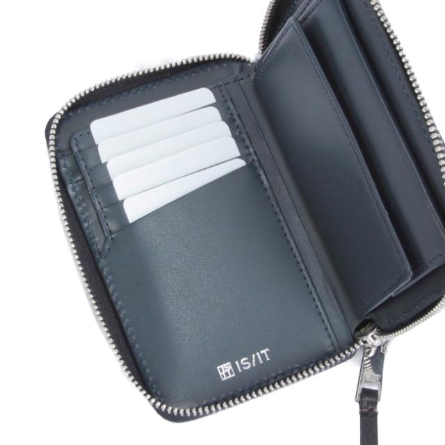 商品レビューで+5%｜IS/IT イズイット 財布 二つ折り財布 本革 ミドル