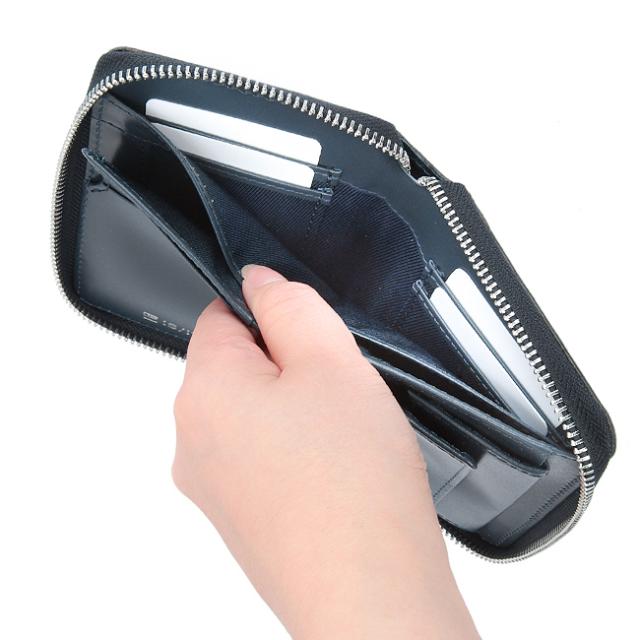 商品レビューで+5%｜IS/IT イズイット 財布 二つ折り財布 本革 ミドルウォレット メンズ ラウンドファスナー ボックス型 isit-958605