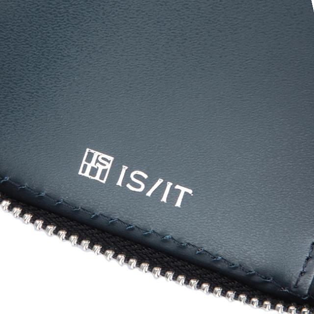 商品レビューで+5%｜IS/IT イズイット 財布 二つ折り財布 本革 ミドルウォレット メンズ ラウンドファスナー ボックス型 isit-958605