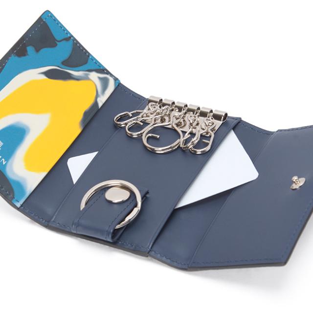 商品レビューで+5%｜ランバンオンブルー ランバン キーケース スマートキー 本革 レザー メンズ ブランド ネビュラ LANVIN en Bleu 533602_8