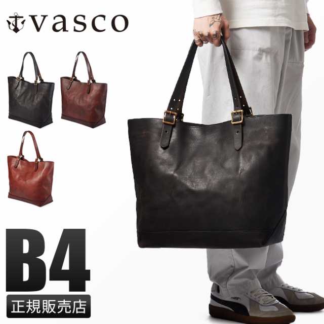 商品レビューで+5%｜vasco トートバッグ メンズ レザー 本革 大容量 日本製 シンプル ヴァスコ バスコ オールドオイル OLD OIL LEATHER T