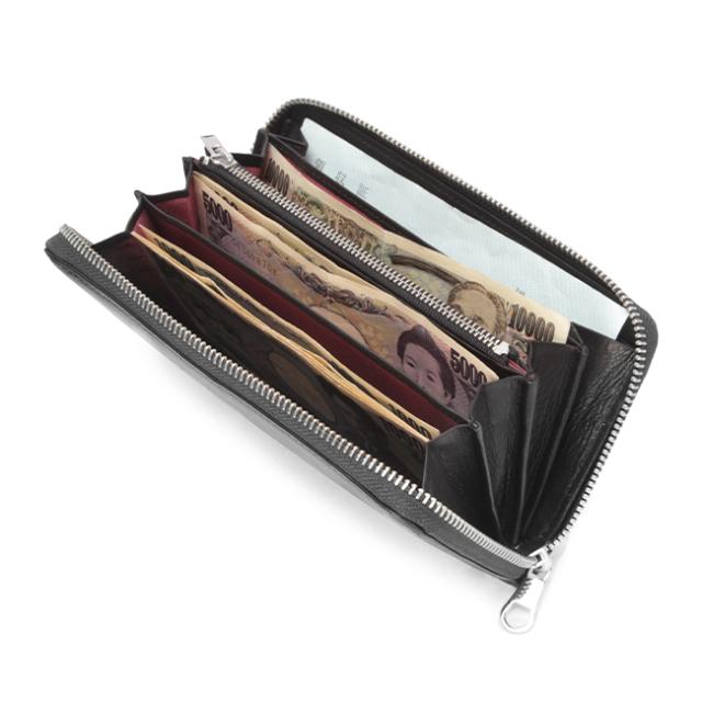 商品レビューで+5%｜ゾンネ 財布 長財布 ラウンドファスナー 本革