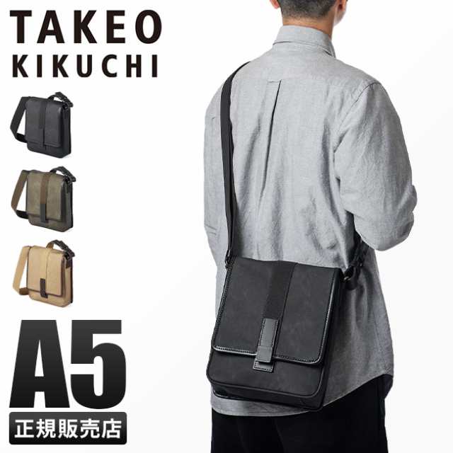 商品レビューで+5%｜タケオキクチ ショルダーバッグ メンズ ブランド 斜めがけ 縦型 日本製 TAKEO KIKUCHI 125101の通販は