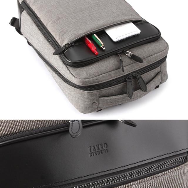 商品レビューで+5%｜タケオキクチ バッグ リュック ビジネスリュック メンズ ブランド 通勤 撥水 薄型 薄マチ 日本製 A4 TAKEO KIKUCHI 786701_6