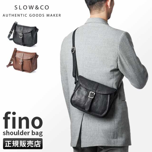 商品レビューで+5%｜SLOW スロウ バッグ ショルダーバッグ メンズ レディース ブランド ミニ レザー 本革 日本製 軽量 小さめ 斜めがけ フィノ fino 306S41K