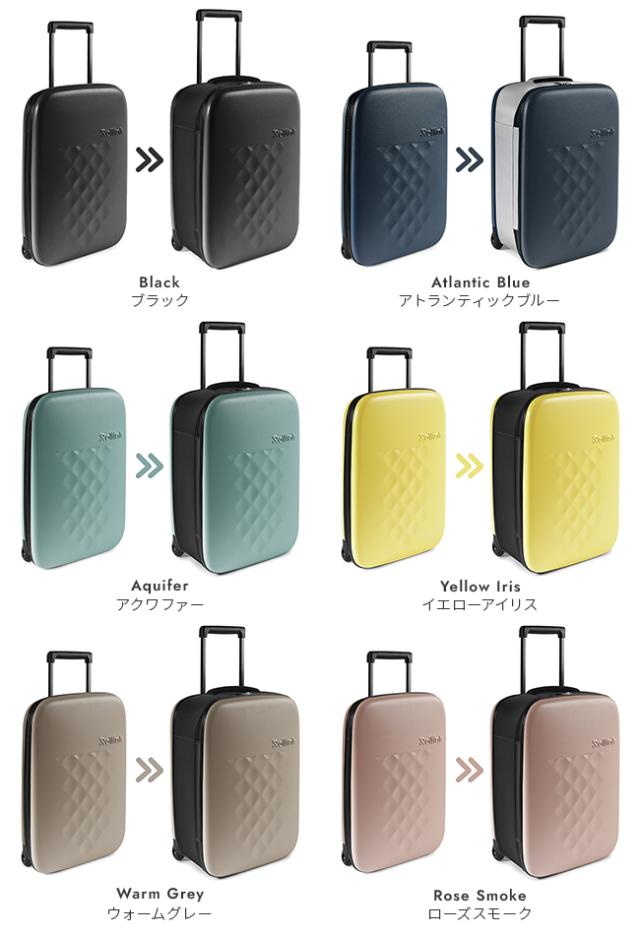 商品レビューで+5%｜ローリンク スーツケース 機内持ち込み 40L Sサイズ 2輪タイプ 折りたたみ 薄マチ コンパクト スリム 拡張 軽量 Rollink FLEX_2