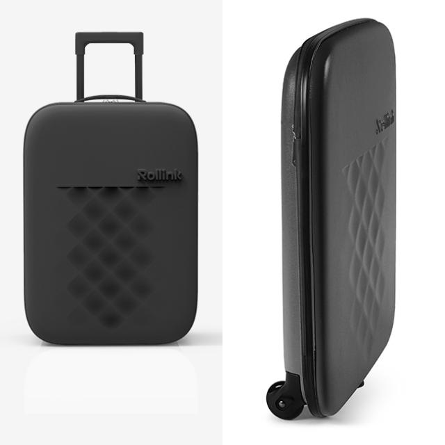 商品レビューで+5%｜ローリンク スーツケース 機内持ち込み 40L Sサイズ 2輪タイプ 折りたたみ 薄マチ コンパクト スリム 拡張 軽量 Rollink FLEX_7
