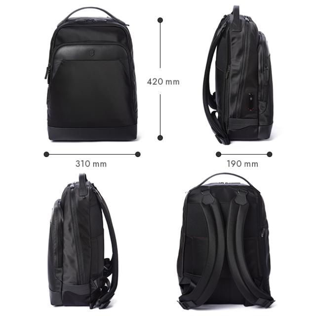 商品レビューで+5%｜ビクトリノックス アロックスネロ リュック ビジネスバッグ ビジネスリュック メンズ 通勤 出張 セットアップ 17L A4 ノートPC Victorinox Alox Nero 611804_2
