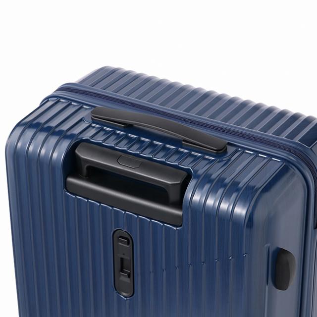 商品レビューで+5%｜限定ブラック エース クレスタ2 スーツケース Mサイズ 60L キャリーケース ストッパー付き 軽量 ACE 06937_9