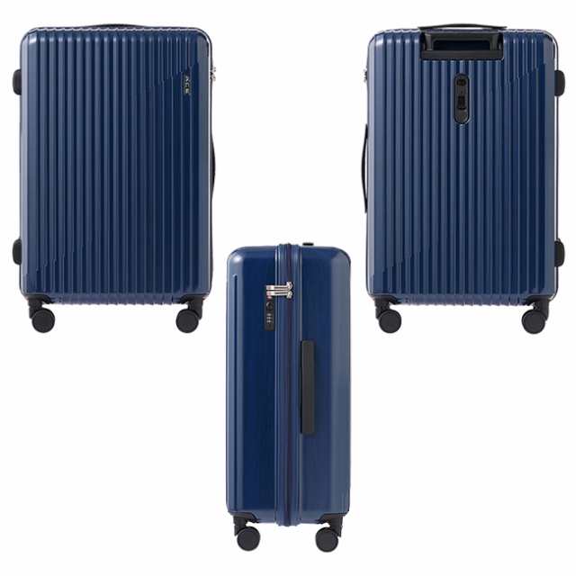 キャリーケース スーツケース M 60L ブルー 軽量 TSAロック 国内発送 ...