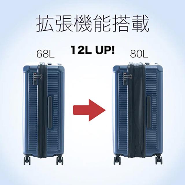 商品レビューで+5%｜アジアラゲージ スーツケース Mサイズ 68L 軽量 拡張 中型 ブランド ガーレ A.L.I GALE ALI-6020-24W キャリーケース 商品レビューで+5%｜アジアラゲージ スーツケース Mサイズ 68L 軽量