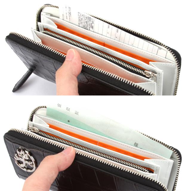 商品レビューで+5%｜カステルバジャック ジプス 財布 長財布 メンズ ブランド ラウンドファスナー レザー 本革 大容量 クロコダイル CASTELBAJAC 023623_13