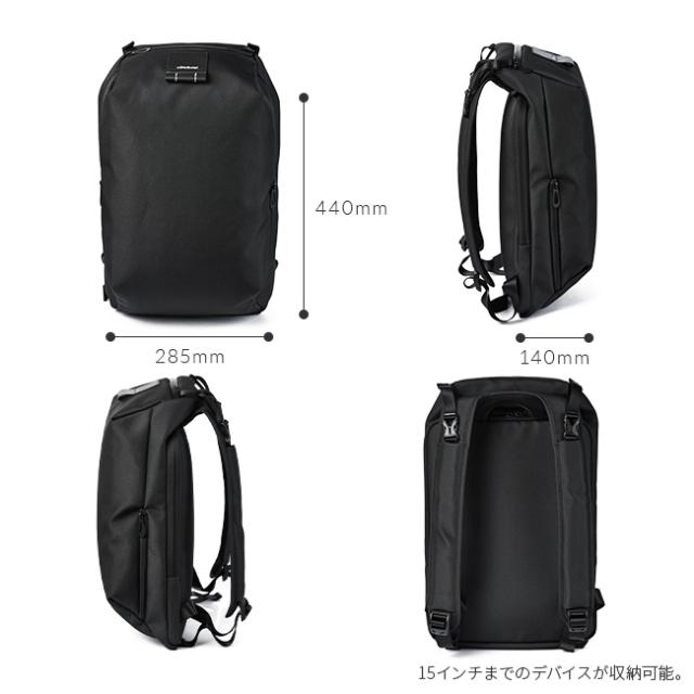 商品レビューで+5%｜コートエシエル リュック ビジネスリュック メンズ ブランド 通勤 かっこいい A4 B4 PC c?te&amp;ciel SARU ECO YARN_4