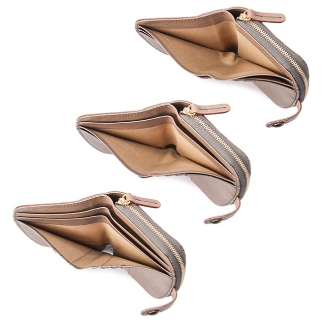 商品レビューで+5%｜クレドラン 財布 二つ折り財布 ミドル財布