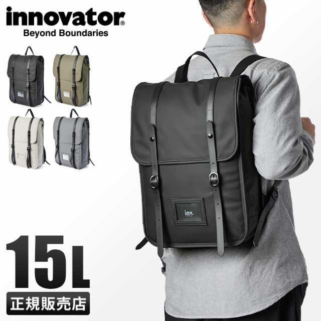 商品レビューで+5%｜イノベーター リュック メンズ レディース ブランド スクエア ボックス型 防水 15L リエン innovator INP7003 新作