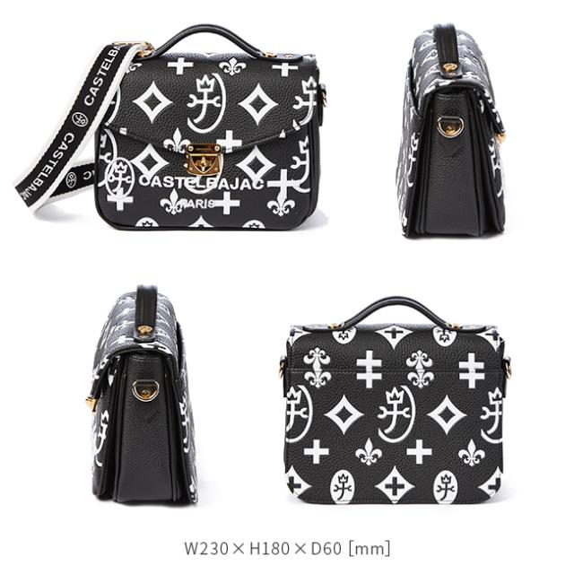 商品レビューで+5%｜カステルバジャック ショルダーバッグ ハンドバッグ レディース ブランド モノグラム 斜めがけ 小さめ CASTELBAJAC 68131 新作_2