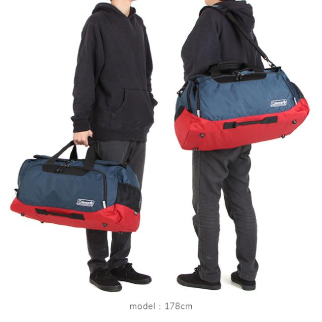 商品レビューで+5%｜コールマン ボストンバッグ 50L 修学旅行 林間学校