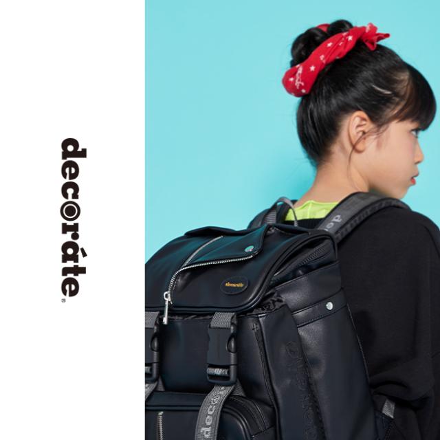 商品レビューで+5%｜デコレート スワッグ リュック 20L Mサイズ 拡張機能 A4 PC収納 レインカバー付き ランドセル型 小学生 通学 通塾 decorate DMS-085-M_3