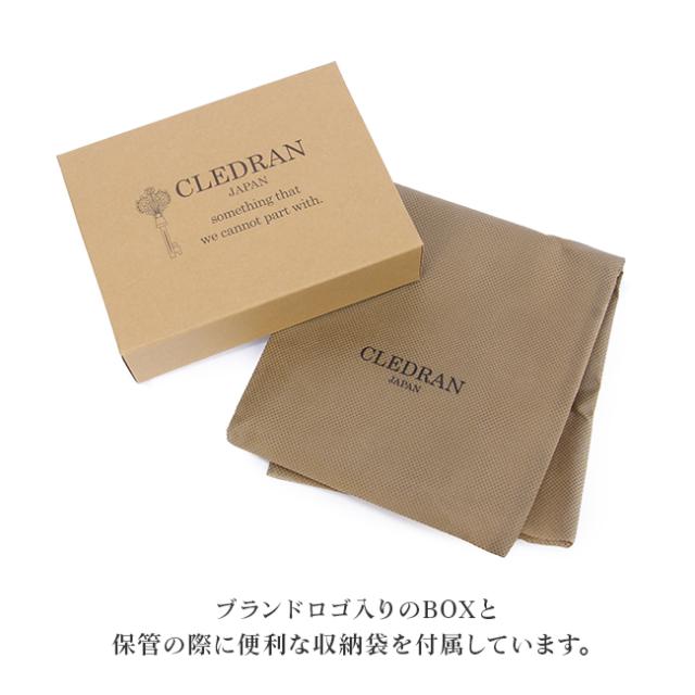 商品レビューで+5%｜クレドラン 財布 二つ折り財布 レディース ブランド ラウンドファスナー レザー 本革 日本製 CLEDRAN CL3269