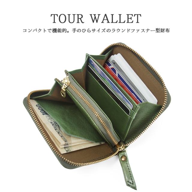 商品レビューで+5%｜クレドラン 財布 二つ折り財布 レディース ブランド ラウンドファスナー レザー 本革 日本製 CLEDRAN CL3269