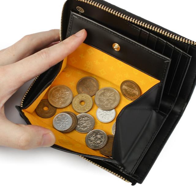 商品レビューで+5%｜カステルバジャック プルトン 財布 二つ折り財布 ミドルウォレット メンズ レディース ブランド レザー 本革 L字ファスナー box型小銭入れ CASTELBAJAC 77621_7