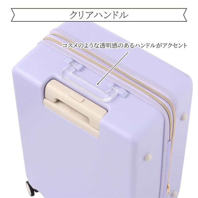 商品レビューで+5%｜エース ジュエルナローズ スーツケース Mサイズ 51L/62L 拡張機能付き 軽量 女性 かわいい ace. Jewelna Rose 05202 キャリーケース キャリーバッグ_4