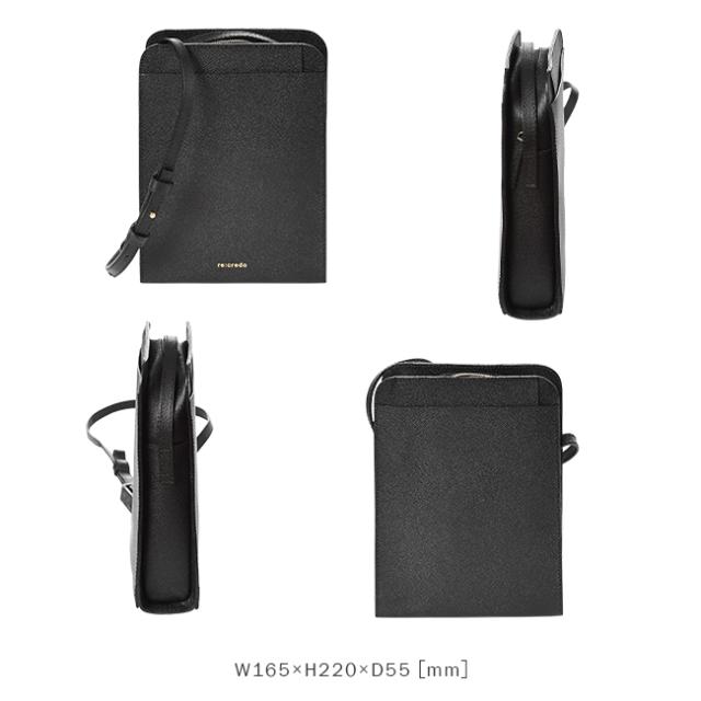 商品レビューで+5%｜レクレド スマホショルダー 本革 軽量 日本製 縦型