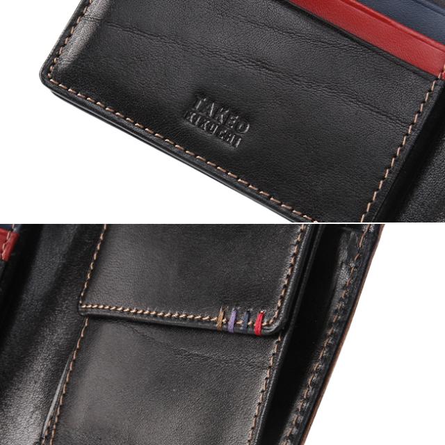 商品レビューで+5%｜タケオキクチ 財布 二つ折り財布 メンズ ブランド レザー カード入れ 多い 本革 TAKEO KIKUCHI 266616_11