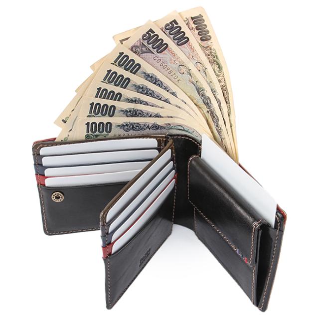 商品レビューで+5%｜タケオキクチ 財布 二つ折り財布 メンズ ブランド レザー カード入れ 多い 本革 TAKEO KIKUCHI 266616_5