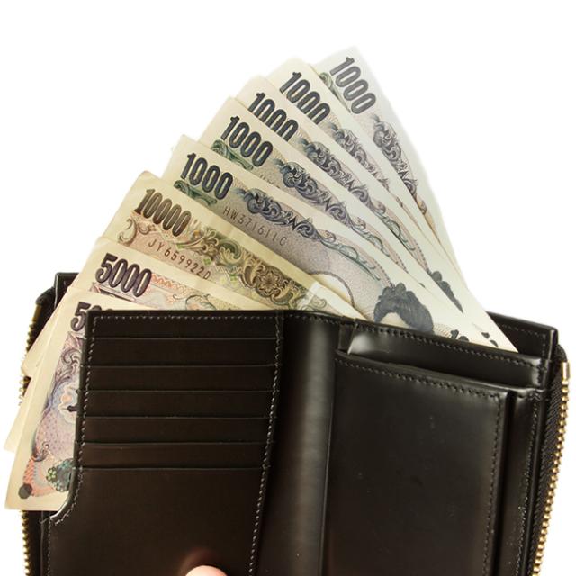 商品レビューで+5%｜カステルバジャック ジェルマン 財布 二つ折り財布 ミドルウォレット メンズ レディース ブランド レザー 本革 box型小銭入れ ボックス型小銭入れ CASTELBAJAC 63613_10