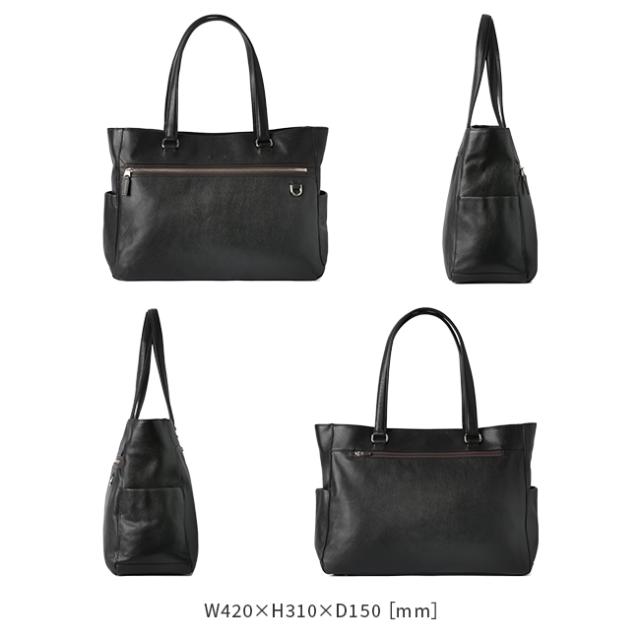 商品レビューで+5%｜タケオキクチ バッグ トートバッグ ビジネストートバッグ メンズ ブランド レザー ファスナー付き 本革 撥水 肩掛け 横型 自立 A4 B4 TAKEO KIKUCHI 712702_2