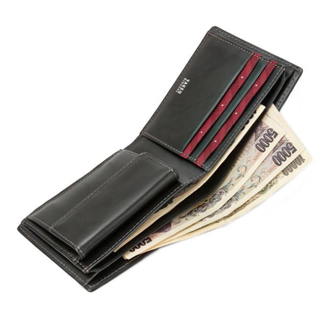 商品レビューで+5%｜限定品｜タケオキクチ 二つ折り財布 メンズ ブランド レザー 本革 軽量 小銭入れあり マックス TAKEO KIKUCHI 728615 728693_11