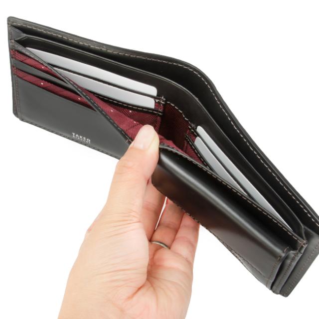 商品レビューで+5%｜限定品｜タケオキクチ 二つ折り財布 メンズ ブランド レザー 本革 軽量 小銭入れあり マックス TAKEO KIKUCHI 728615 728693_12