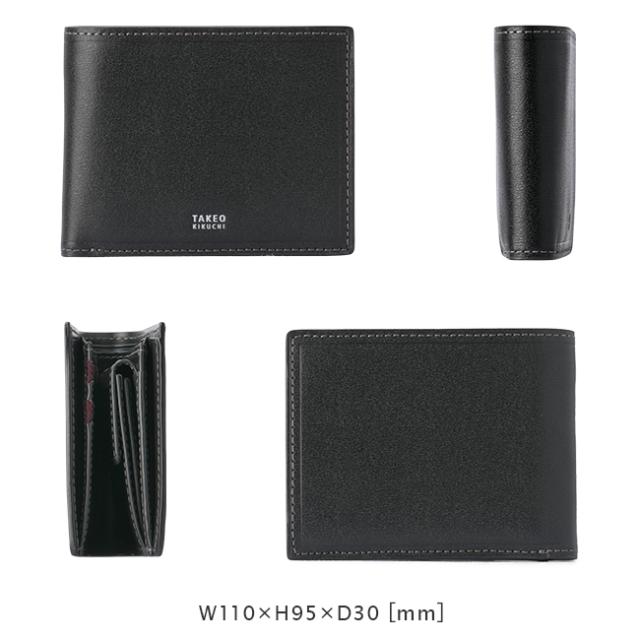 商品レビューで+5%｜限定品｜タケオキクチ 二つ折り財布 メンズ ブランド レザー 本革 軽量 小銭入れあり マックス TAKEO KIKUCHI 728615 728693_4