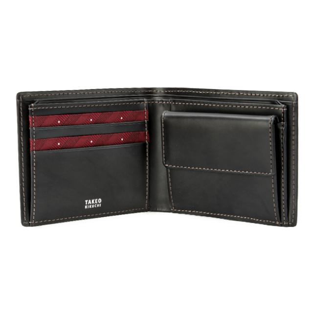 商品レビューで+5%｜限定品｜タケオキクチ 二つ折り財布 メンズ ブランド レザー 本革 軽量 小銭入れあり マックス TAKEO KIKUCHI 728615 728693_7