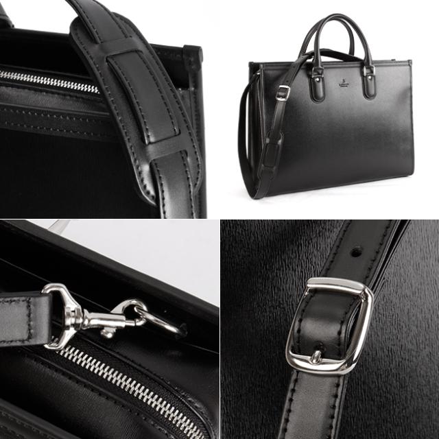 商品レビューで+5%｜ランバン コレクション ビジネスバッグ メンズ ブランド 50代 40代 2WAYブリーフケース レザー 本革 日本製 通勤 A4 B4 ニューフロー LANVIN COLLECTION 282562_7