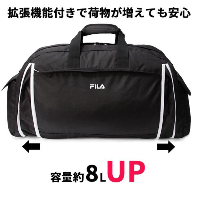 商品レビューで+5%｜FILA フィラ ボストンバッグ 52L 60L 修学旅行