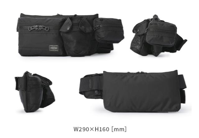 PORTER】吉田カバンバッグウエストポーチ ショルダーバッグ ブラック