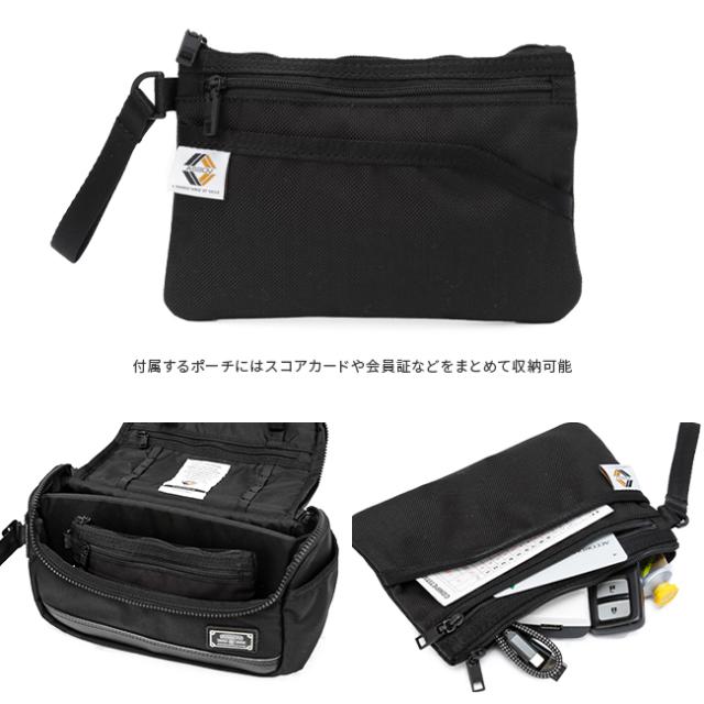 商品レビューで+5%｜アッソブ ゴルフ ポーチ ラウンドポーチ メンズ