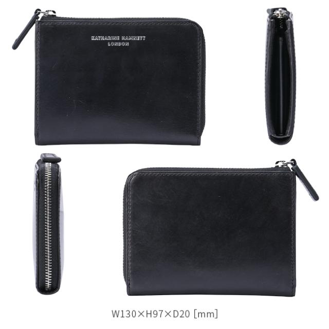 商品レビューで+5%｜キャサリンハムネット 財布 ミニ財布 ミニウォレット メンズ レディース ブランド レザー 本革 KATHARINE HAMNETT LONDON 490-50801 商品レビューで+5%｜キャサリンハムネット 財布 ミニ財布 ミニ