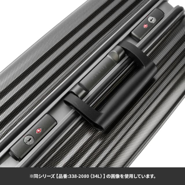 商品レビューで+5%｜ワイズリー スーツケース Lサイズ 91L 軽量 大型 大容量 無料受託手荷物 フレームタイプ キャスターストッパー スパーク wise:ly wisely spark 338-2082_6