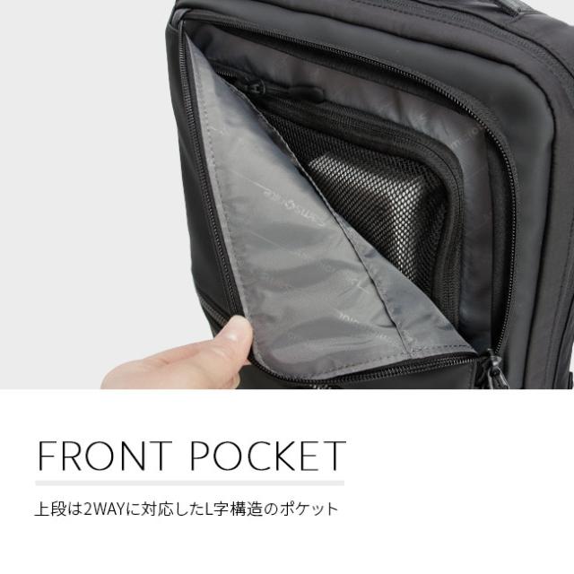 商品レビューで+5%｜サムソナイト ビジネスリュック メンズ ブランド 50代 40代 軽量 撥水 抗菌 黒 通勤 A4 2WAY ビジネスバッグ サブリム Samsonite SUB-LIM HT7-09001 41001_9