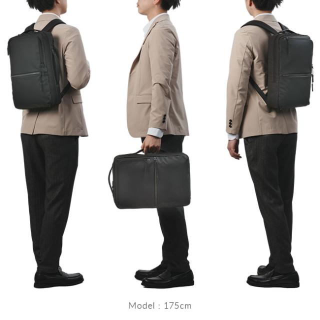 商品レビューで+5%｜サムソナイト ビジネスリュック メンズ ブランド 50代 40代 軽量 撥水 抗菌 黒 通勤 A4 2WAY ビジネスバッグ サブリム Samsonite SUB-LIM HT7-09001 41001_4