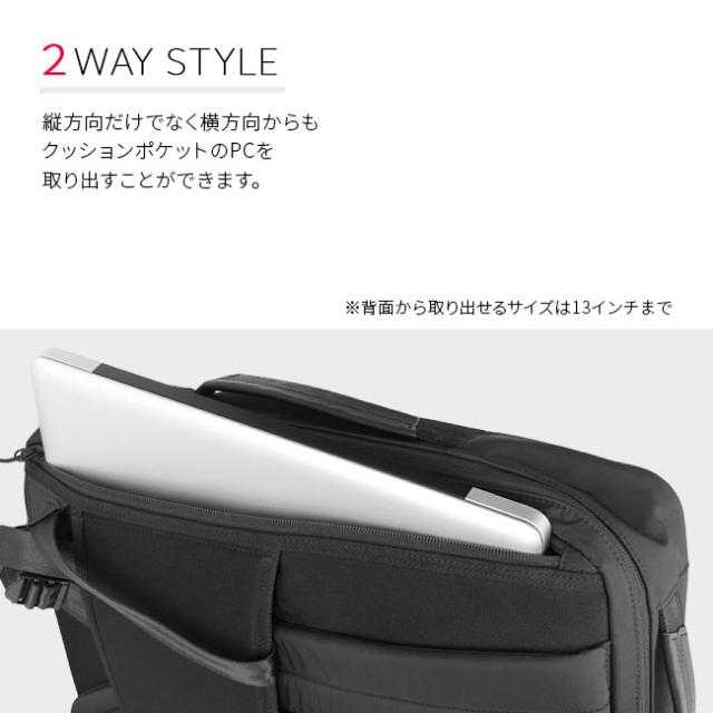商品レビューで+5%｜サムソナイト サブ-リム ビジネスリュック 2WAY B4 14インチPC Samsonite SUB-LIM_7