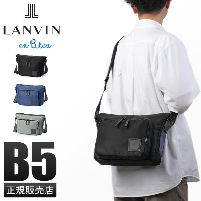 商品レビューで+5%｜ランバンオンブルー バッグ ショルダーバッグ メンズ ブランド 斜めがけ 撥水 防水 LANVIN en Bleu 541102