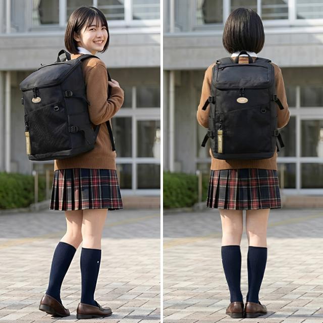 商品レビューで+5%｜Lee リュック 32L スクエア ボックス型 通学