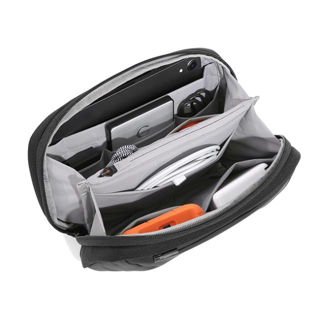 商品レビューで+5%｜エアー マルチポーチ Aer Cable Kit 3 ガジェットポーチ トラベルポーチ メンズ ブランド 軽量 防水 小さめ ミニ コンパクト 2.6L テックコレクション 31018